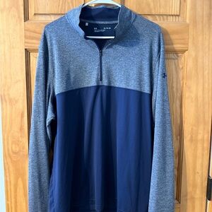Under Armour Men's Blue and Gray Pullover